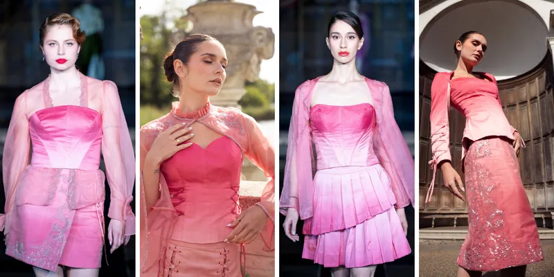 Label Mehakk Jain Unveils Pink Ombré Palette at London Fashion Week SS26